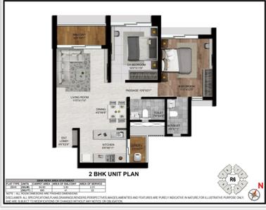 Image of 1200 Sq.ft 2 BHK Apartment / Flat for sale in Aurum Q Islands R6, Ghansoli, Navi Mumbai for Rs. 21000000