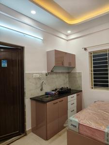 Kitchen Image of 155 Sq.ft 1 RK Builder Floor for rent in Koramangala Bengaluru for Rs. 19000