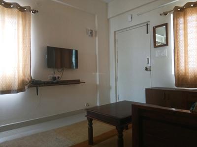 Living Room Image of 450 Sq.ft 1 BHK Apartment / Flat for rent in Whitefield Bengaluru for Rs. 32000