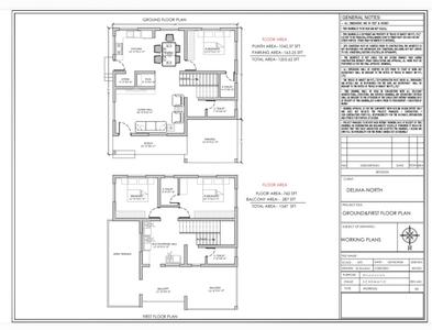Floor Plan Image of 2250 Sq.ft 3 BHK Duplex for sale in Kinnimulki Udupi for Rs. 9800000