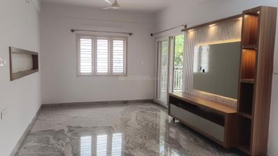 Living Room Image of 1200 Sq.ft 2 BHK Builder Floor for rent in Thanisandra Bengaluru for Rs. 28000