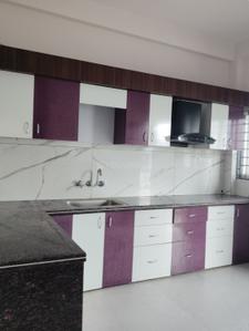 Kitchen Image of 1100 Sq.ft 2 BHK Builder Floor for rent in Om Sai Aakarsh Township, Rameshwaram Colony Jabalpur for Rs. 15000