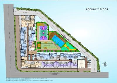 Image of 1100 Sq.ft 2 BHK Apartment / Flat for sale in Neelsidhi Centrio, Panvel, Navi Mumbai for Rs. 10300000