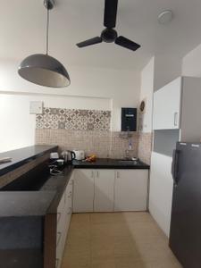 Kitchen Image of 640 Sq.ft 2 BHK Apartment / Flat for rent in Lodha Belmondo, Gahunje Pune for Rs. 35000