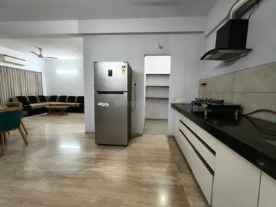 Kitchen Image of 2260 Sq.ft 3 BHK Apartment / Flat for rent in Shree Radha Jaldeep Vertex, Ambli Ahmedabad for Rs. 75000