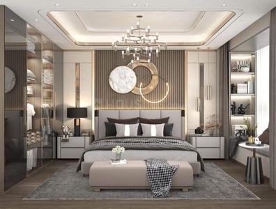 Bedroom Image of 1629 Sq.ft 3 BHK Apartment / Flat for sale in Aroma Tirupati Aakruti Greenz, Chharodi Ahmedabad for Rs. 6500000