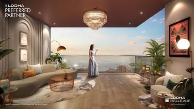 Hall Image of 1111 Sq.ft 3 BHK Apartment / Flat for sale in Lodha Bellevue, Mahalakshmi Mumbai for Rs. 59900000