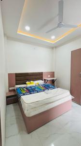 Bedroom Image of 650 Sq.ft 1 BHK Builder Floor for rent in Mahalakshmi Nagar Indore for Rs. 21000