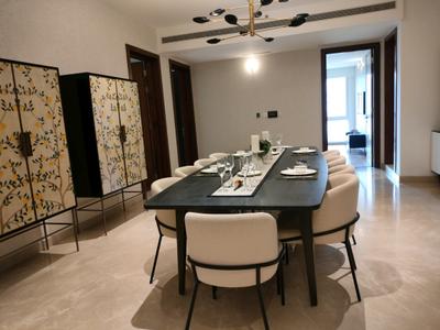 Dining Area Image of 3500 Sq.ft 3 BHK Apartment / Flat for sale in Prestige White Meadows Villas, Whitefield Bengaluru for Rs. 51000000