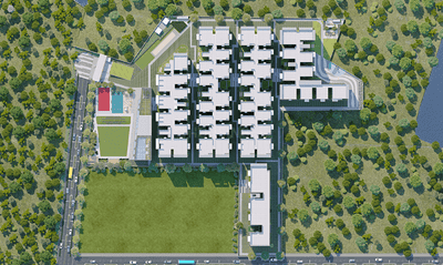 Image of 1145 Sq.ft 2 BHK Apartment / Flat for sale in Hallmark Sunnyside, Manchirevula, Hyderabad for Rs. 9000000