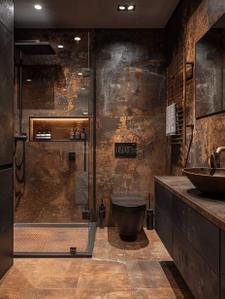 Bathroom Image of 3080 Sq.ft 3 BHK Apartment / Flat for sale in Rajapushpa Infina, Manchirevula Hyderabad for Rs. 25000000