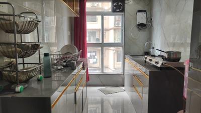 Kitchen Image of 1050 Sq.ft 3 BHK Apartment / Flat for rent in Shilpriya Silicon Heritage, Chembur Mumbai for Rs. 80000