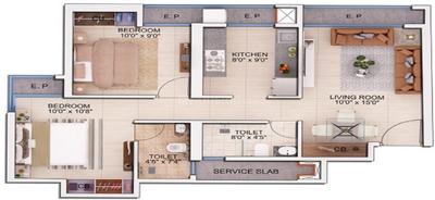 Image of 650 Sq.ft 2 BHK Apartment / Flat for sale in Shreeji Eternity, Malad West, Mumbai for Rs. 13500000
