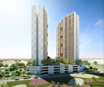 Image of 1000 Sq.ft 2 BHK Apartment / Flat for sale in Sobha Dream Heights, Gujarat International Finance Tec City, Gandhinagar for Rs. 12500000