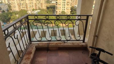 Balcony Image of 1015 Sq.ft 2 BHK Apartment / Flat for rent in Nyati Elan Central II, Wagholi Pune for Rs. 26000