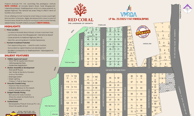 Image of 200 Sq.ft Residential Plot / Land for sale in Bhogapuram, Visakhapatnam for Rs. 2400008