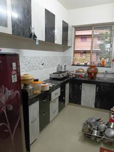 Kitchen Image of 1080 Sq.ft 2 BHK Apartment / Flat for rent in Aatrey Ivaan, Nana Chiloda Ahmedabad for Rs. 17000