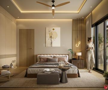 Bedroom Image of 1550 Sq.ft 3 BHK Apartment / Flat for sale in Sarv Sukh The Eden Park, Utrathiya Zirakpur for Rs. 9800000