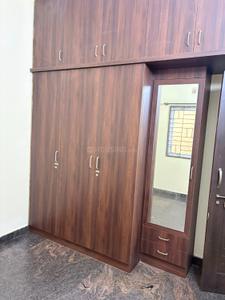 Bedroom Image of 600 Sq.ft 1 RK Independent House for rent in Thanisandra Bengaluru for Rs. 8000