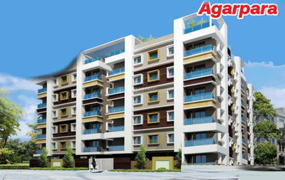 Image of 850 Sq.ft 2 BHK Apartment / Flat for sale in Agarpara, Kolkata for Rs. 3300000