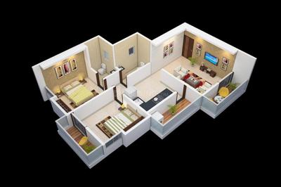 Image of 909 Sq.ft 2 BHK Apartment / Flat for sale in T And P C P Shine, Bhugaon, Pune for Rs. 5354000