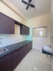 Kitchen Image of 1000 Sq.ft 2 BHK Builder Floor for rent in Mahalakshmi Nagar Indore for Rs. 19000