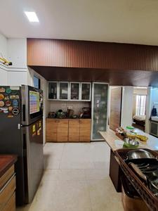 Kitchen Image of 2200 Sq.ft 3 BHK Apartment / Flat for rent in Samarth Developers Surat Samarth Enclave, Vesu Surat for Rs. 55000