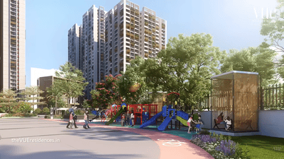 Building Image of 2045 Sq.ft 3 BHK Apartment / Flat for sale in The Vue Residences, Puppalaguda Hyderabad for Rs. 21600000
