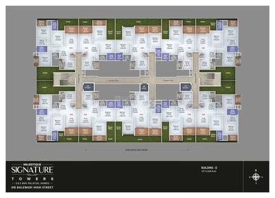 Image of 1150 Sq.ft 2 BHK Apartment / Flat for sale in Majestique Signature Tower Phase 2, Balewadi, Pune for Rs. 14000000