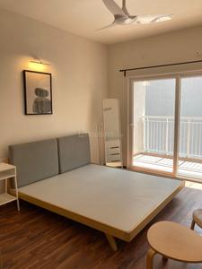 Bedroom Image of 1355 Sq.ft 2.5 BHK Apartment / Flat for rent in L And T Raintree Boulevard, Sahakara Nagar Bengaluru for Rs. 65000