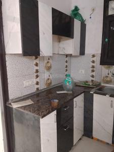 Kitchen Image of 650 Sq.ft 1 RK Builder Floor for rent in Sector 62A Noida for Rs. 14000