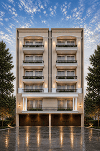 Building Image of 1500 Sq.ft 4 BHK Apartment / Flat for sale in The Heritage, Malviya Nagar New Delhi for Rs. 19500015