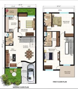 Image of 1400 Sq.ft 3 BHK Independent House for sale in Abhinav City, Vidhan Sabha Road, Raipur for Rs. 5450000