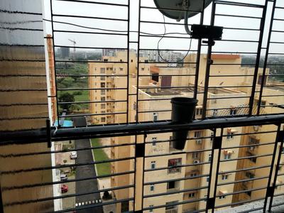 Balcony Image of 780 Sq.ft 2 BHK Apartment / Flat for rent in New Town Kolkata for Rs. 18000