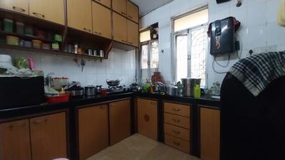 Kitchen Image of 1150 Sq.ft 3 BHK Apartment / Flat for rent in Kailash Nilgiri Gardens, Nerul Navi Mumbai for Rs. 65000