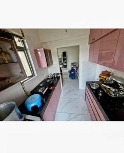 Kitchen Image of 550 Sq.ft 1 BHK Apartment / Flat for rent in Raymond Realty Ten X Habitat, Thane West Thane for Rs. 37000