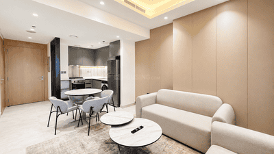 Living Room Image of 598 Sq.ft 1 BHK Apartment / Flat for sale in Jumeirah Village Dubai for Rs. 22183963