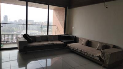 Living Room Image of 2000 Sq.ft 3 BHK Apartment / Flat for sale in Pramukh Tiara, Kudasan Gandhinagar for Rs. 9900000