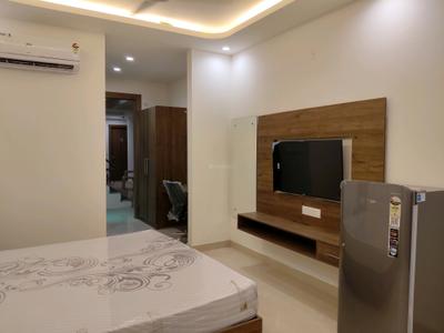 Bedroom Image of 750 Sq.ft 1 RK Builder Floor for rent in Tulip Monsella, Sector 53 Gurgaon for Rs. 26000