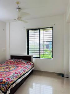 Bedroom Image of 900 Sq.ft 3 BHK Apartment / Flat for rent in Mahalaxmi Rang Raas Residency, Gotri Vadodara for Rs. 16000