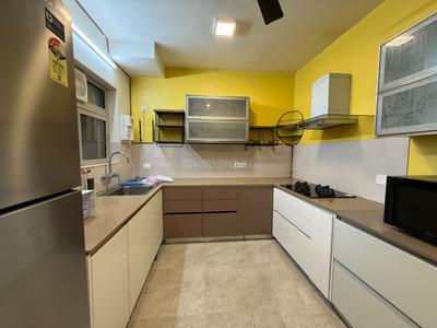 Kitchen Image of 1970 Sq.ft 3 BHK Apartment / Flat for rent in Rodas Enclave Sunrays, Hiranandani Estate Thane for Rs. 130000