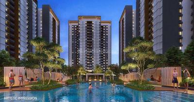 Image of 1356 Sq.ft 3 BHK Apartment / Flat for sale in Gini Vivante Phase 01, Kiwale, Pune for Rs. 9600000