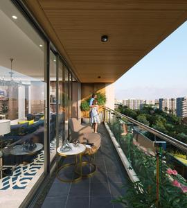 Balcony Image of 2475 Sq.ft 4 BHK Apartment / Flat for sale in Avyanna, PDPU Road Gandhinagar for Rs. 16800000