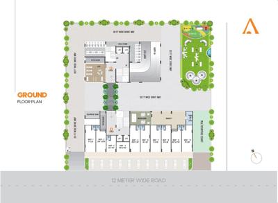 Image of 1440 Sq.ft 2 BHK Apartment / Flat for sale in ALAYAM HEAVEN, Tragad, Ahmedabad for Rs. 6560000