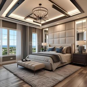 Bedroom Image of 1400 Sq.ft 3 BHK Apartment / Flat for sale in Rustomjee Verdant Vistas, Thane West Thane for Rs. 26000000