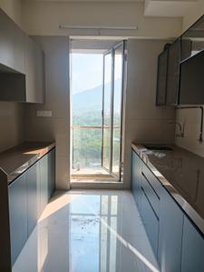 Kitchen Image of 750 Sq.ft 2 BHK Apartment / Flat for rent in Unique Vistas, Thane West Thane for Rs. 43000