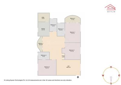 Image of 1800 Sq.ft 3 BHK Apartment / Flat for sale in S2 Homes Electronic City by S2 Homes, Electronic City, Bengaluru for Rs. 11160000