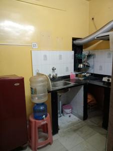 Kitchen Image of 504 Sq.ft 1 BHK Apartment / Flat for rent in MJ Moti Kunj, Paschim Putiary Kolkata for Rs. 14000