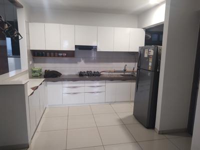 Kitchen Image of 1100 Sq.ft 2 BHK Apartment / Flat for rent in Orchid Blues, Shela Ahmedabad for Rs. 29999