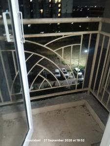 Balcony Image of 585 Sq.ft 1 BHK Apartment / Flat for rent in Aditya Urban Homes Phase 1A, Bamheta Village Ghaziabad for Rs. 10200